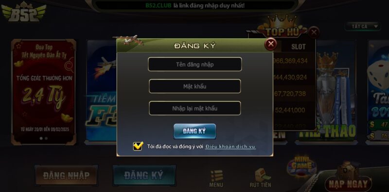 Đăng ký B52 Club